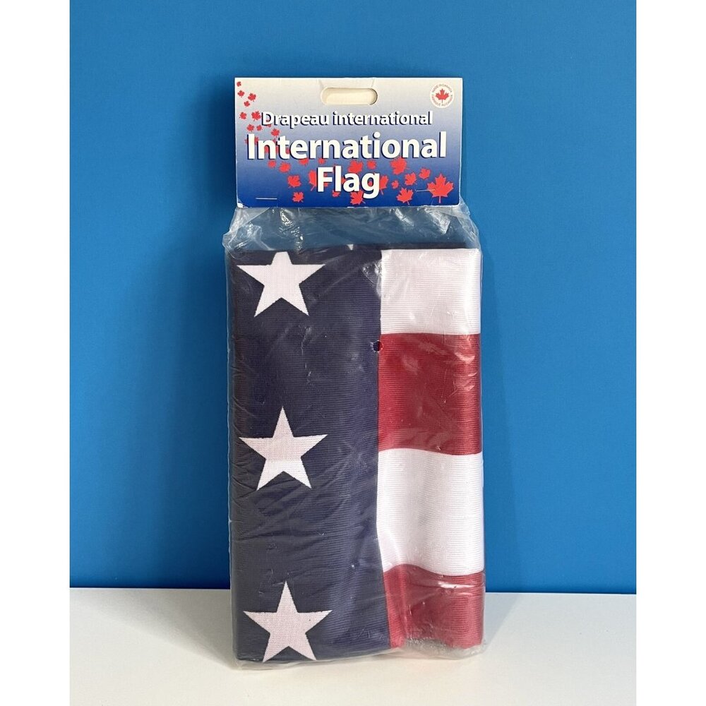 US American Flag ~ Duraknit Polyester ~ 36" x 72" ~ NEW In Package ~ Flag ONLY